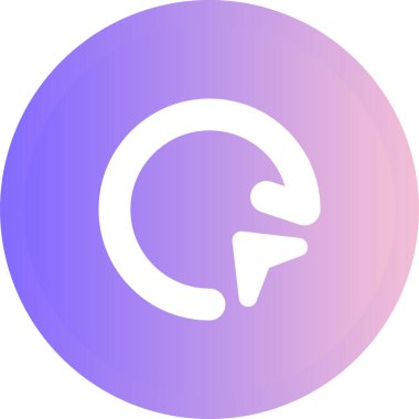 Güzel ve renkli bir simgenin vektör çizimi