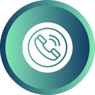 Telefon simgesinin vektör illüstrasyonu