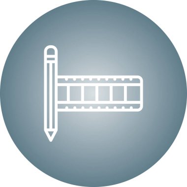 Kalem. Web simgesi vektör illüstrasyonu