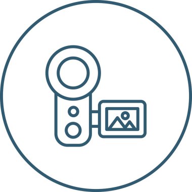 video kamera web simgesi vektör illüstrasyonu