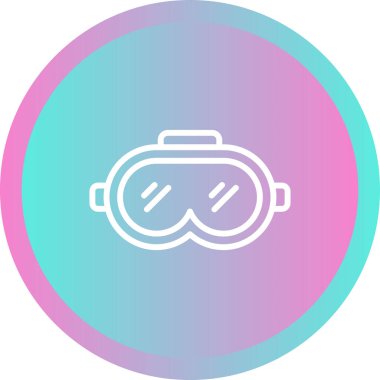 Maske. Web simgesi basit illüstrasyon