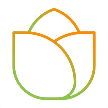 Basit Paskalya yumurtası, vektör illüstrasyonu