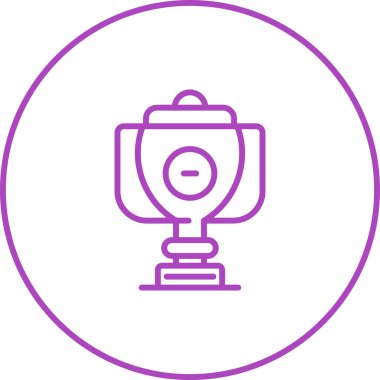 Kupa ikonu. vektör illüstrasyonu