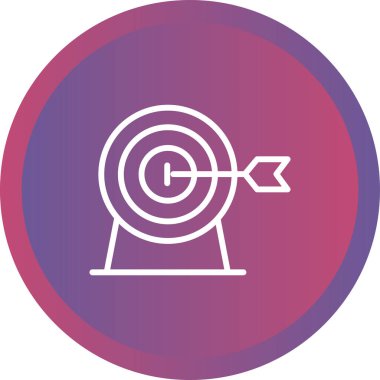 Hedef. Web simgesi basit illüstrasyon