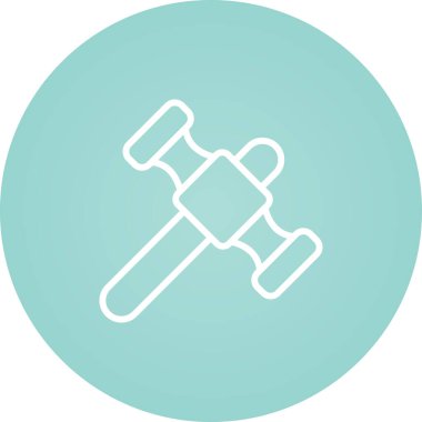 Çekiç simgesi, ağ basit illüstrasyon