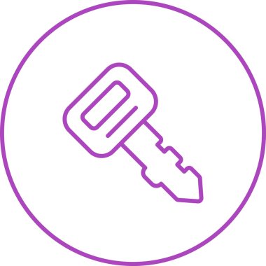 Anahtar simgesi vektör illüstrasyonu