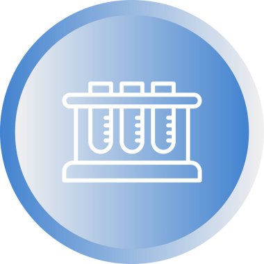 test tübü web simgesi vektör çizimi