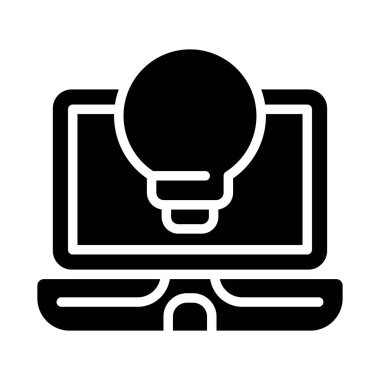 Bilgisayar. Web simgesi basit illüstrasyon 