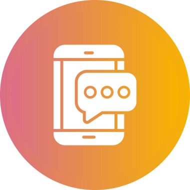 Akıllı telefon simgesinin vektör illüstrasyonu