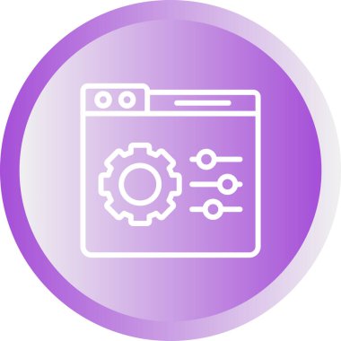 Ayarlama. Web simgesi basit illüstrasyon