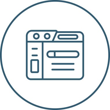 Yazıcı. Web simgesi basit illüstrasyon