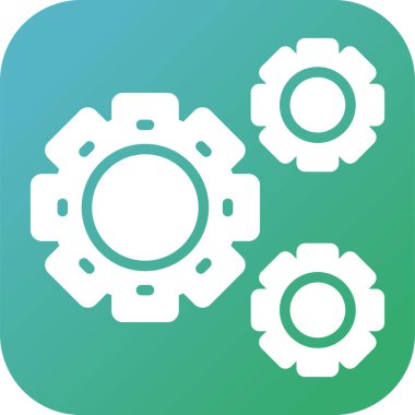 Eşsiz Ayarlar Vektör Kabartma Simgesi