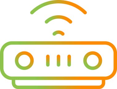 Kablosuz. Web simgesi basit illüstrasyon