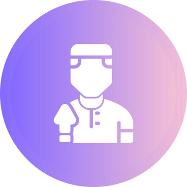 Doktor. Web simgesi basit illüstrasyon