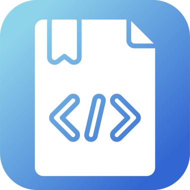 Kod simgesi. vektör çizim