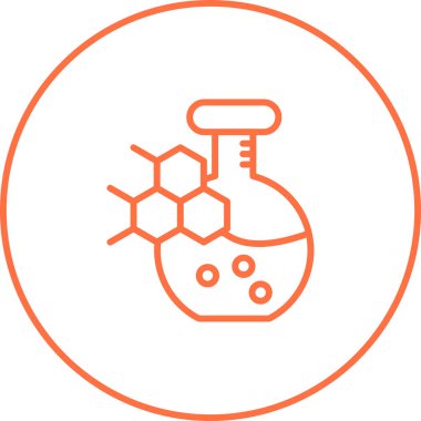 Kimyasal şişe simgesinin vektör çizimi