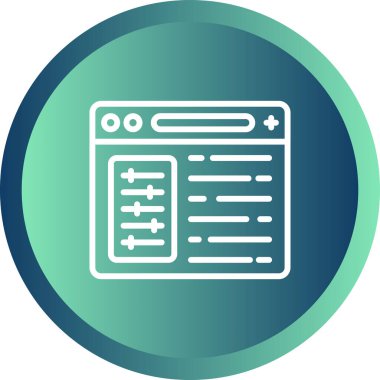 ayarları web simge vektör çizim 