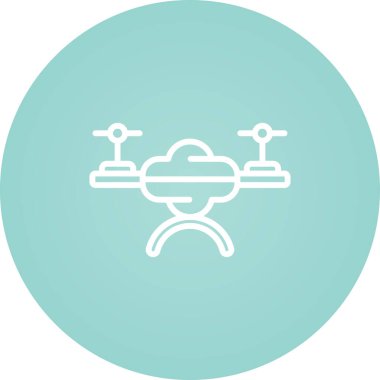 Drone modern simgesinin vektör illüstrasyonu