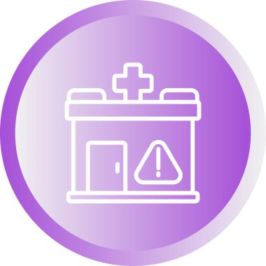 Hastane Simgesi Vektör İllüstrasyonu 