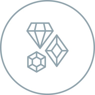 Elmasın vektör simgesi. mücevher