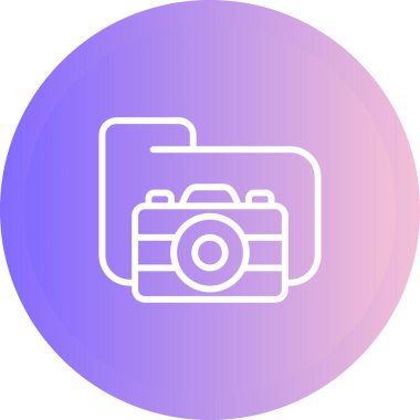 Kamera. Web simgesi basit illüstrasyon