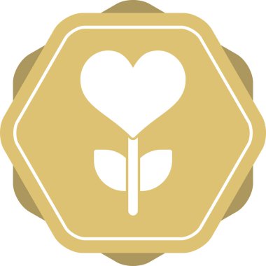 beautiful flower vector line icon