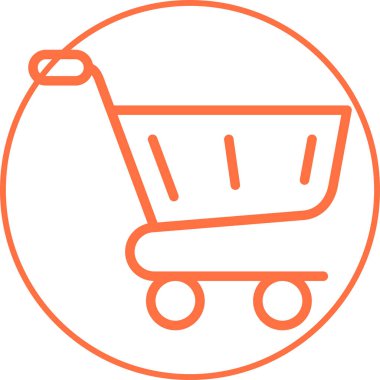 Bir alışveriş arabasının vektör çizimi