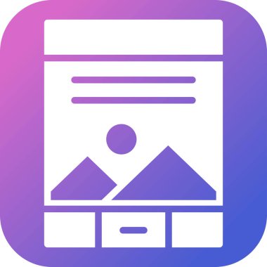 Belge simgesinin vektör illüstrasyonu