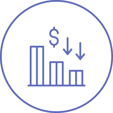 grafik simgesinin vektör illüstrasyonu
