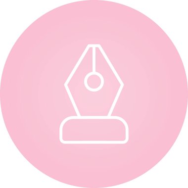 Bir lamba simgesinin vektör illüstrasyonu