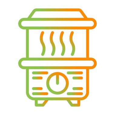 sıcak sıcak renk simgesi vektör illüstrasyonu