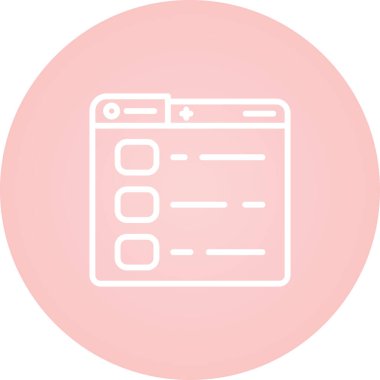 Web sayfası simgesi. Moda düz stil tasarımı.