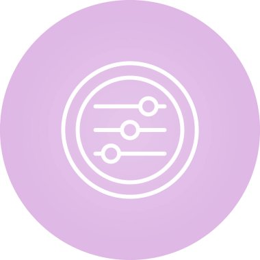 Ayarlar Slaytlar web simgesi vektör çizimi