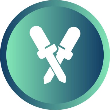 Moda tarzı izole edilmiş arka planda çapraz dondurma simgesi