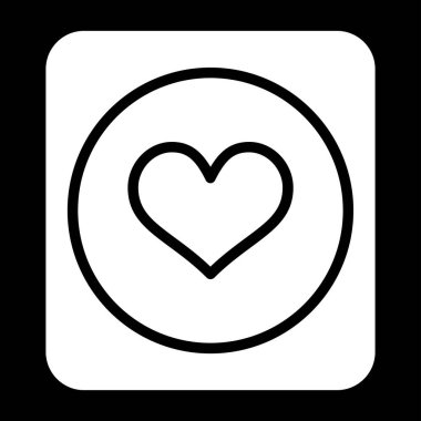 kalp simgesi, vektör illüstrasyonu