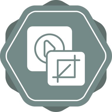 Tek bir izole simgenin vektör illüstrasyonu