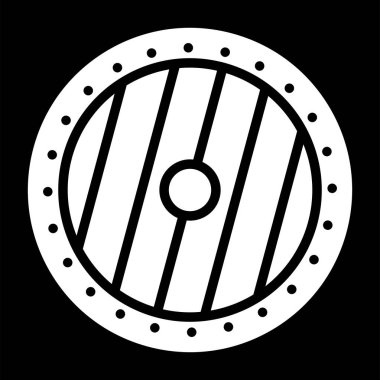 Web simgesi, vektör çizim kalkan 