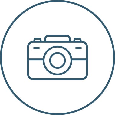 Kamera. Web simgesi basit illüstrasyon