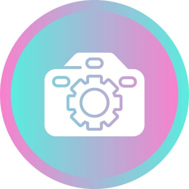 Kamera. Web simgesi basit illüstrasyon