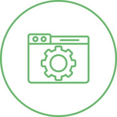 Simgeyi ayarlamanın çizim vektörü grafiği. Ayarlar, ayarlar, ayarlar, ayarlar için şablon.