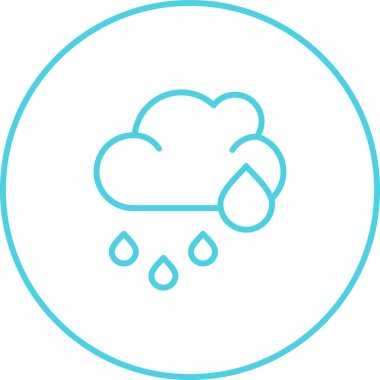 Bulut simgesinin vektör illüstrasyonu