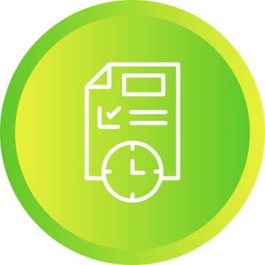 Bir belge simgesinin vektör illüstrasyonu