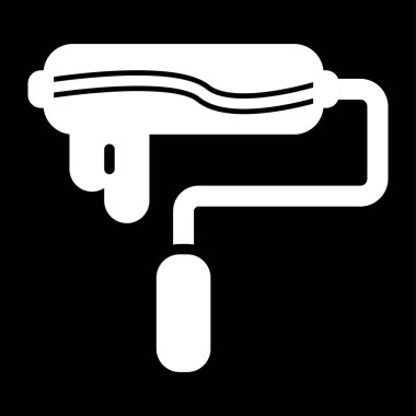 boya silindiri simge vektör çizim