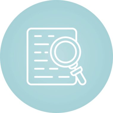 Büyüteç simgesi. vektör illüstrasyonu