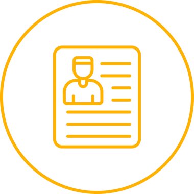 Bir belge simgesinin vektör illüstrasyonu