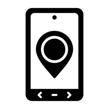 konum simgesi vektör illüstrasyonu