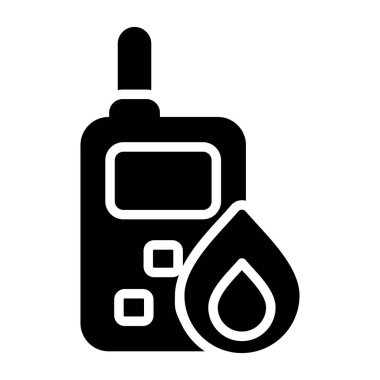 Gaz tankı simgesinin vektör illüstrasyonu