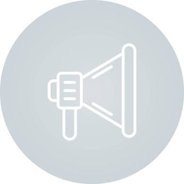 Megafon ikonu vektör illüstrasyonu
