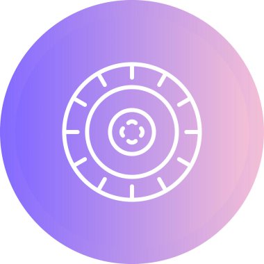 Pusula. Web simgesi basit illüstrasyon