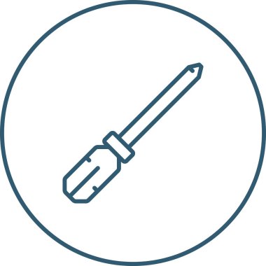 tornavida ikonu vektör çizimi